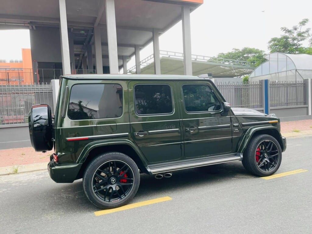Mercedes-AMG G63 màu xanh quân đội mang bản độ Brabus của đại gia Việt 38 Một số chi tiết độ carbon của xe-4