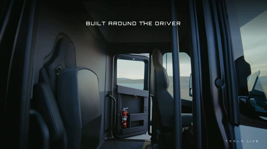 nội thất Tesla Semi