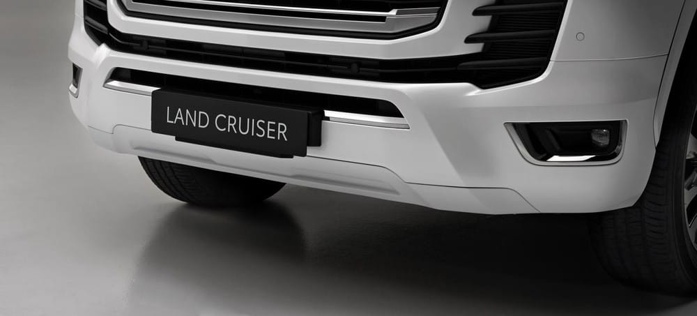 Thiết kế cản trước của Toyota Land Cruiser 2022  Thiết kế cản trước của Toyota Land Cruiser 2022