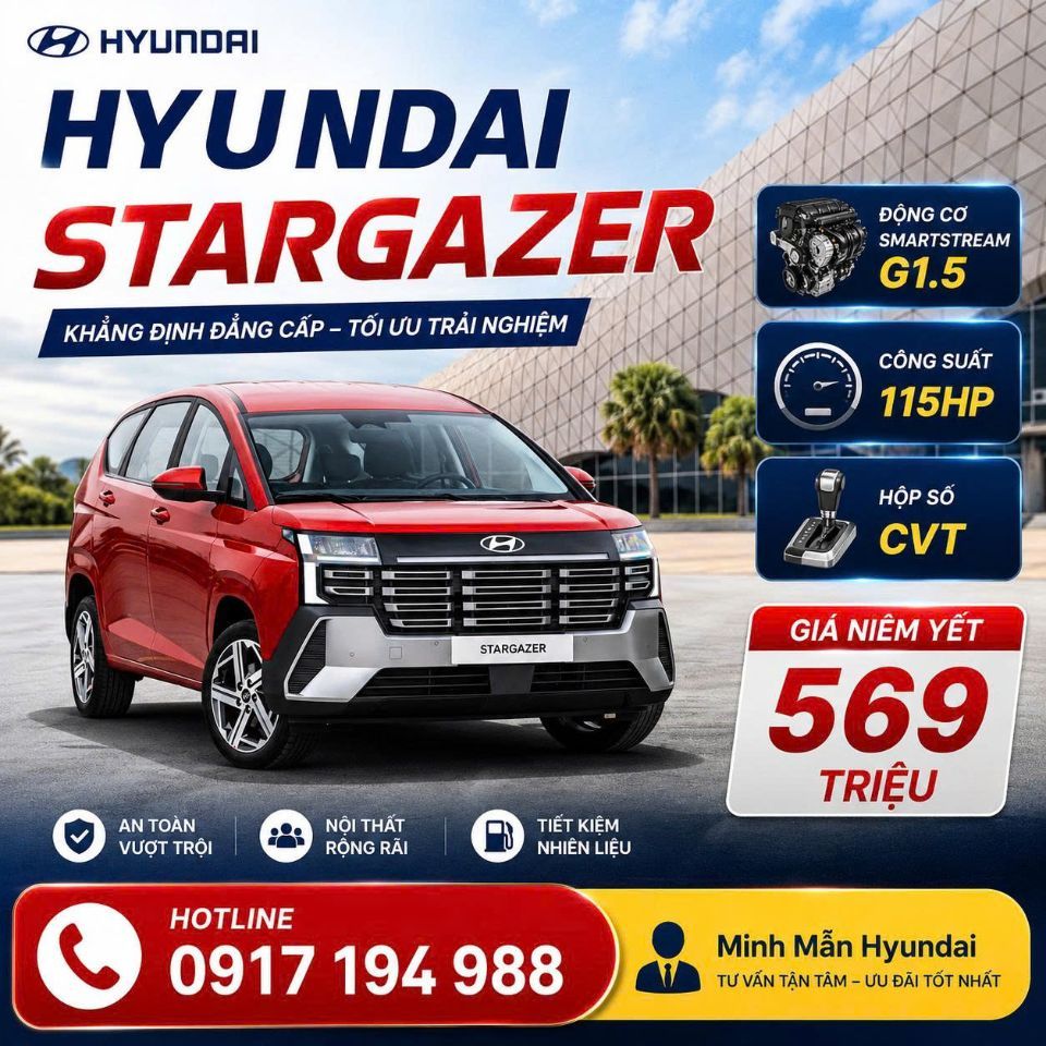 Hyundai New Stargazer – Mpv Gia Đình Hot Nhất Phân Khúc