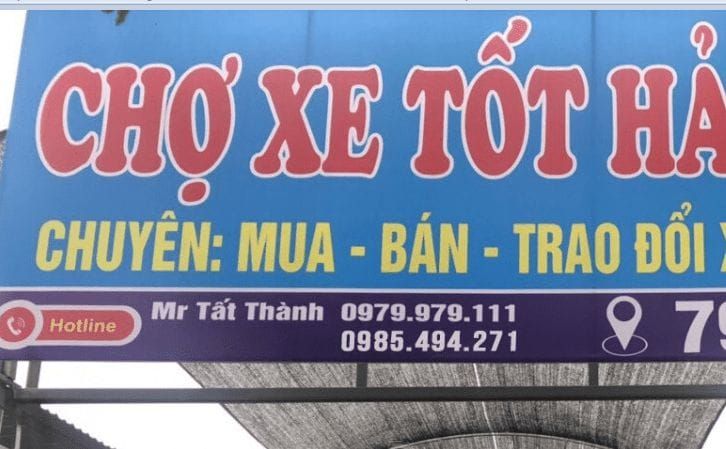 Chợ xe tốt Hải Dương