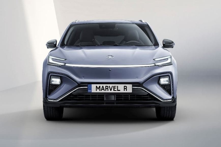 Cận cảnh đầu xe của MG Marvel R Electric 2021