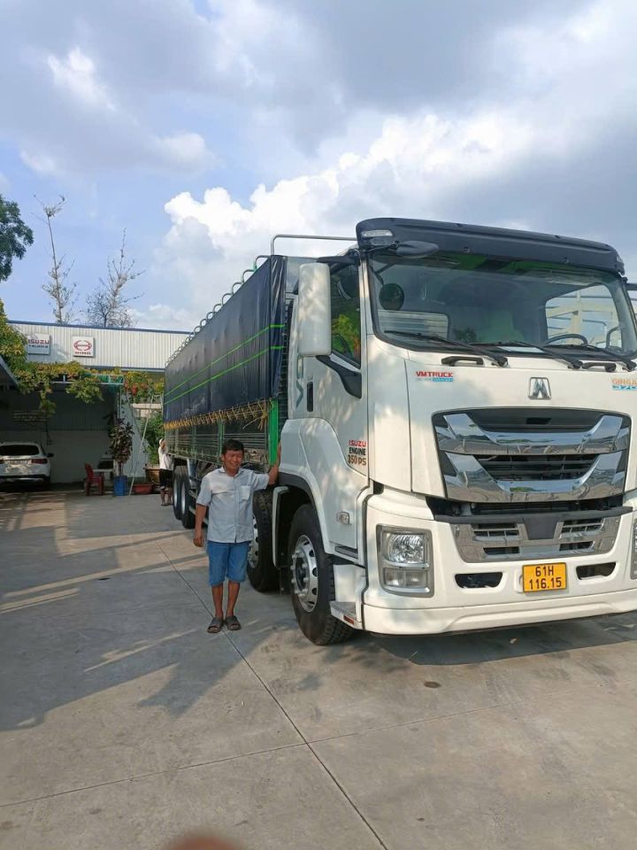 CHÍNH CHỦ BÁN XE TẢI 4 CHÂN – ISUZU 350PS – THÙNG MUI BẠT.