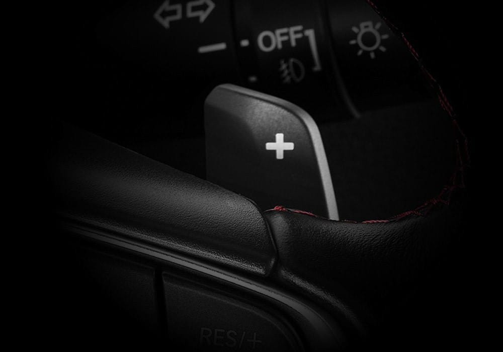 Lẫy chuyển số sau vô lăng của Honda City Hatchback 2021 Lẫy chuyển số sau vô lăng ở bản CVT