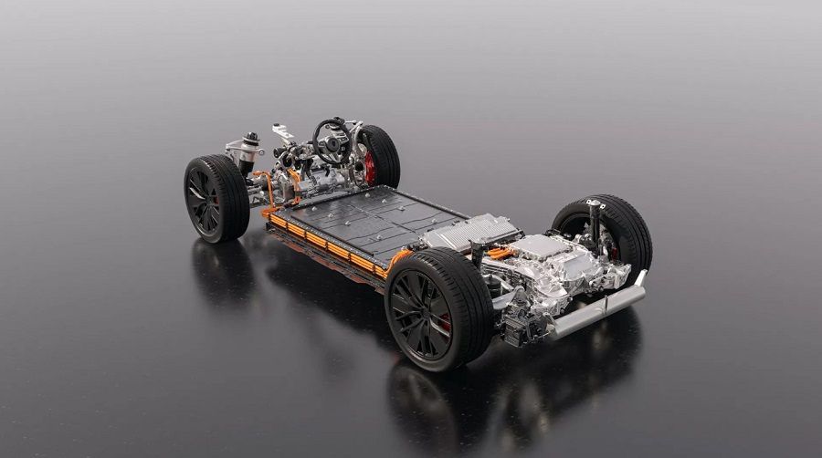 Hệ thống khung gầm Porsche Macan EV 2024