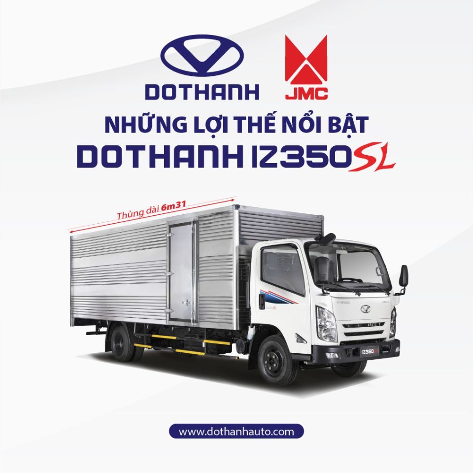 XE TẢI IZ350SL | 1,9T - 3,5T | Thùng dài 6,3m | ĐỘNG CƠ ISUZU.