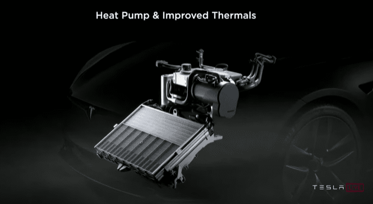 Két nước và bơm nhiệt Tesla Model S Plaid được nâng cấp giúp đảm bảo hiệu năng vận hành và tiết kiệm điện