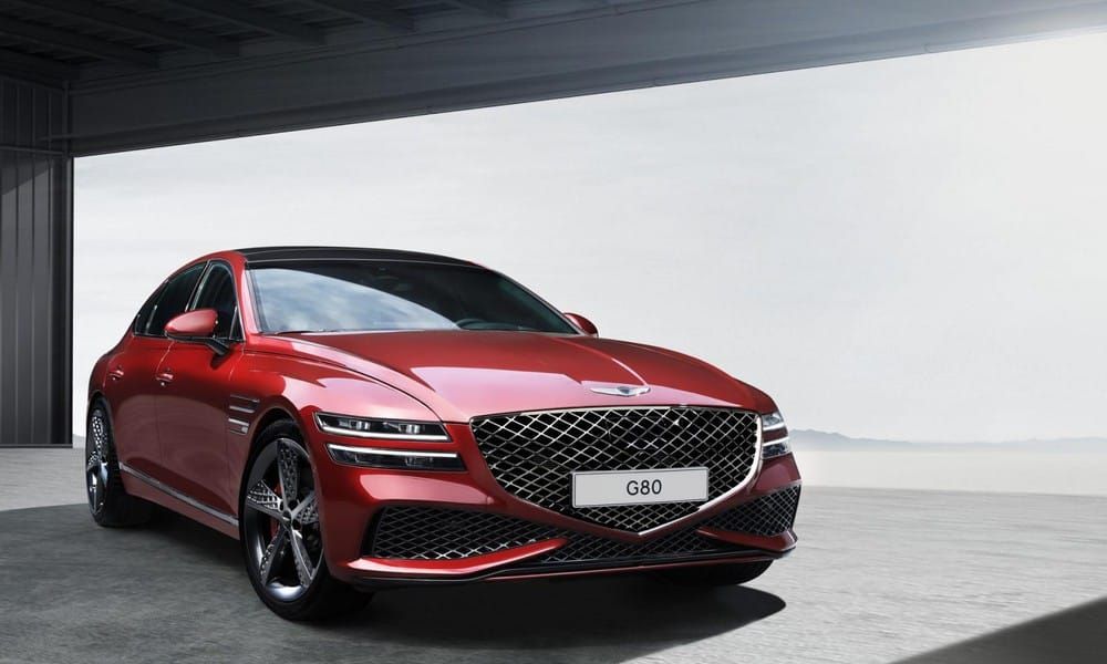 Sedan hạng sang Genesis G80 Sport 2022 lộ diện: Bổ sung công nghệ đánh lái bánh sau