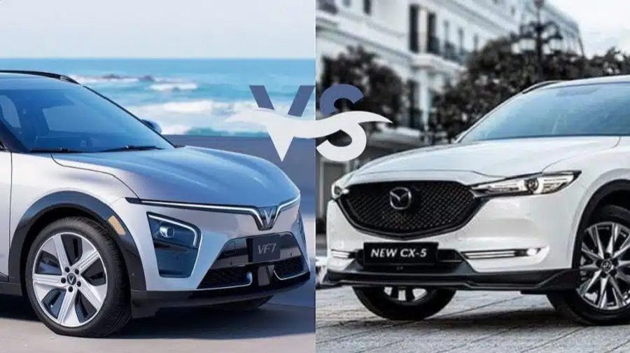 So sánh VinFast VF7 S và Mazda CX-5 Luxury