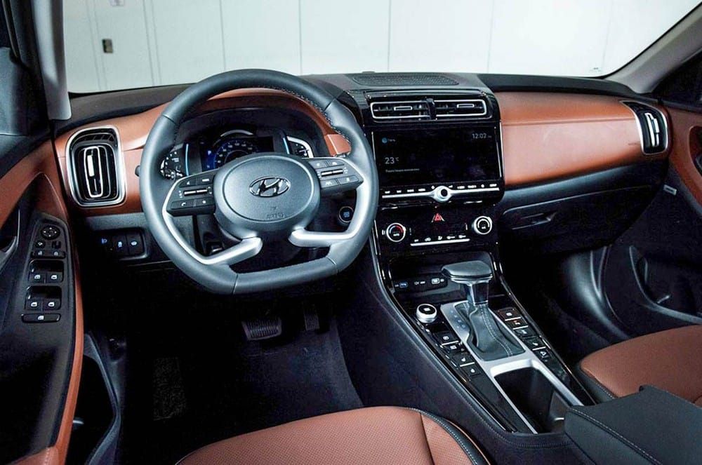 Khoang lái của Hyundai Creta 2021 ở thị trường Nga Khoang lái của Hyundai Creta 2021 ở thị trường Nga
