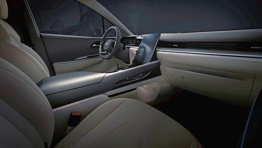Hyundai Custo 2021 có màn hình thông tin giải trí cỡ lớn Hyundai Custo 2021 được trang bị vô lăng giống Tucson mới-2