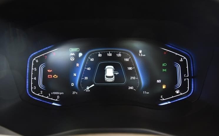 Bảng đồng hồ kỹ thuật số của Hyundai ix35 2021 Bảng đồng hồ kỹ thuật số...