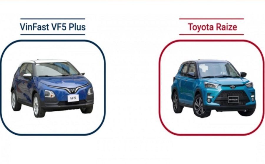 So sánh Toyota Raize và VinFast VF5, xe điện - xe xăng
