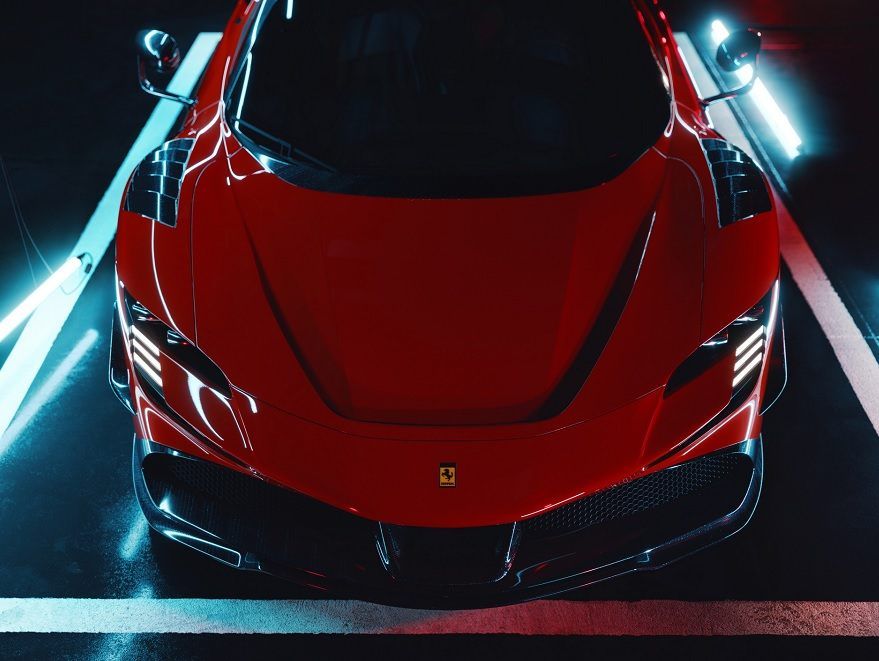 đầu xe Ferrari SF90 “Phiên bản cạnh tranh” của RYFT