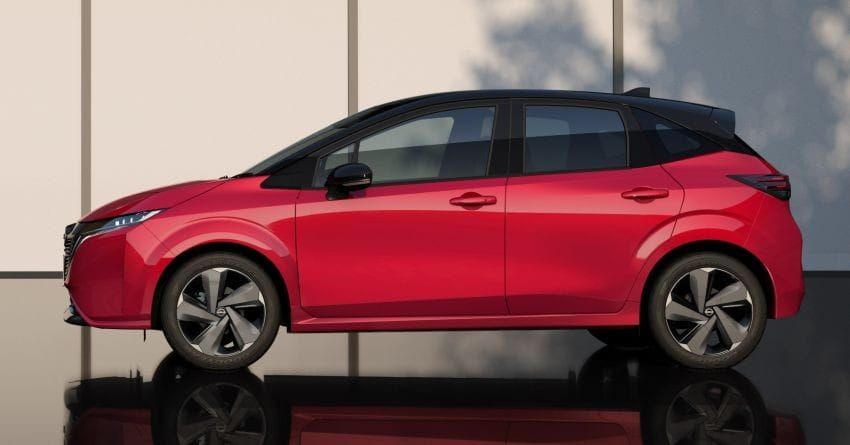 Thiết kế bên sườn của Nissan Note Aura 2022 Thiết kế bên sườn...