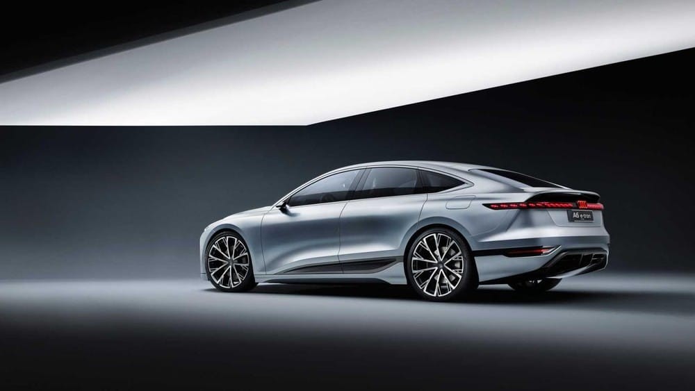 Phía sau của Audi A6 e-tron
