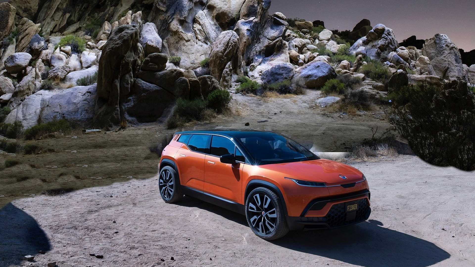 2022 Fisker Ocean màu cam