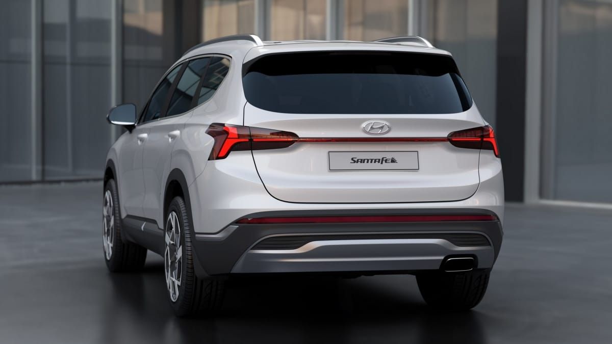 Đuôi xe Hyundai Santafe 2021