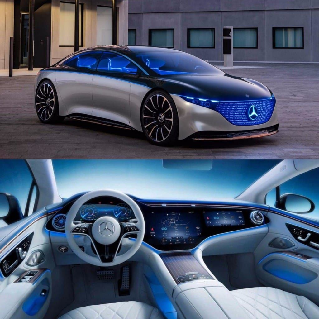 Xe điện cao cấp Mercedes EQS 2022 hé lộ hình ảnh nội thất chính thức