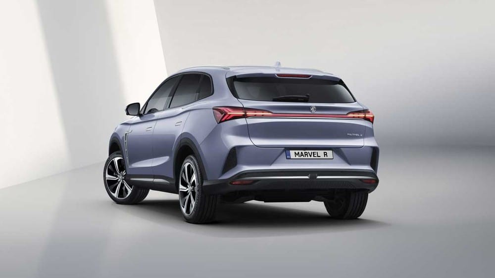 Thiết kế đằng sau của MG Marvel R Electric 2021